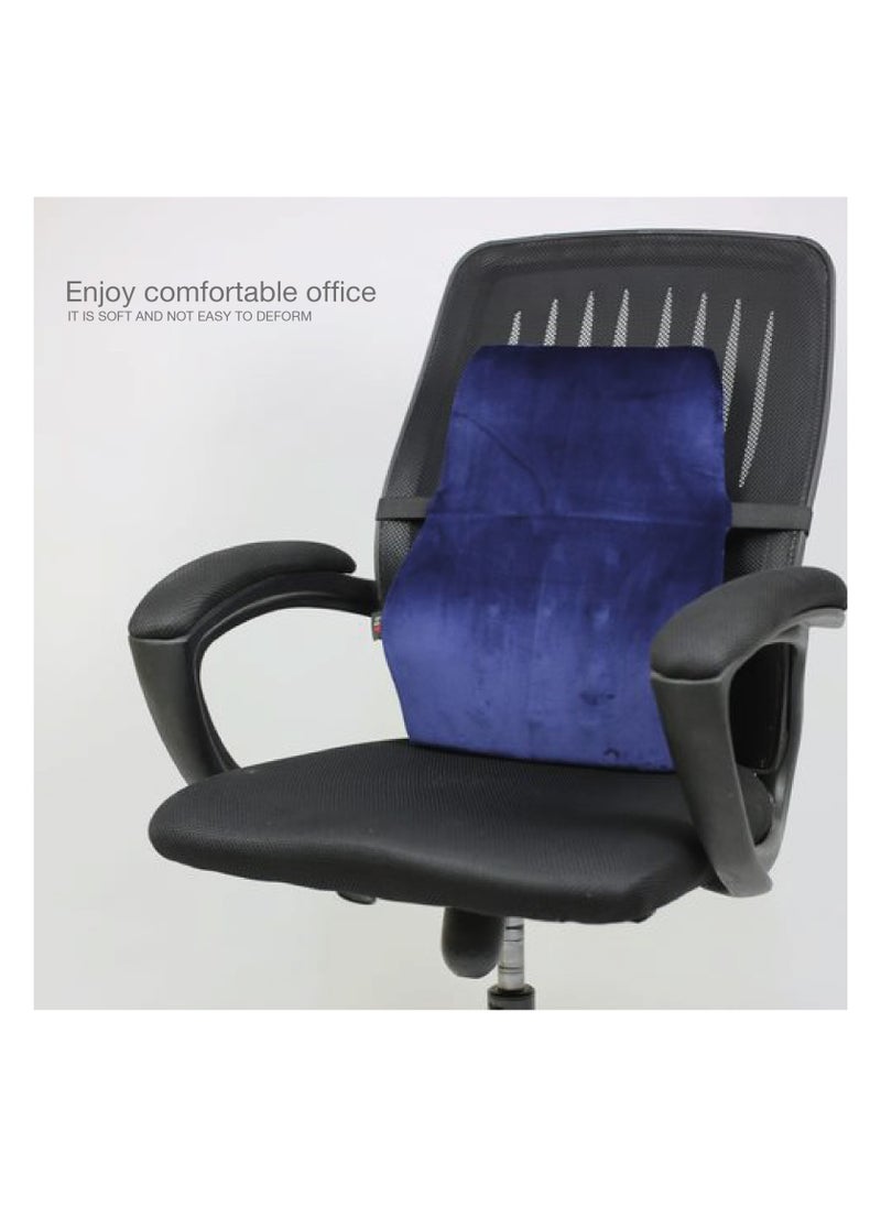 Max Comfort - Medical Memory Foam Backrest - Office and Car Chair - Black - Image 1
