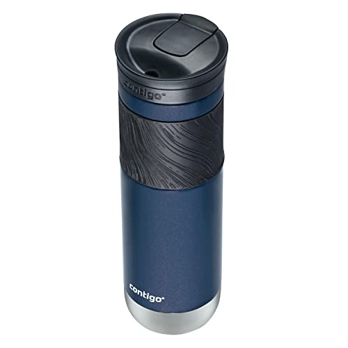 Contigo Byron 2.0 Stainless Steel Travel Mug with Snapseal Lid and Grip, 24oz, Midnight Berry, BPA Free and Leak Proof - Image 3