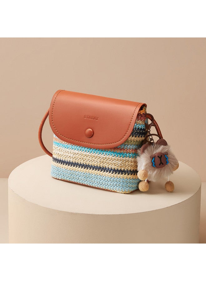 St&Sat Women's Crossbody Bag, Fashionable Colorful Shoulder Bag, Versatile Commuter Small Square Bag For Women - Image 2