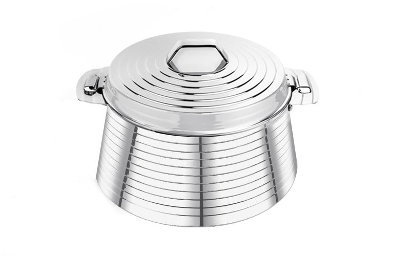 Pradeep SAROVAR Stainless Steel Serving Casserole, Set of 1, 5000 ml, Silver - Image 1