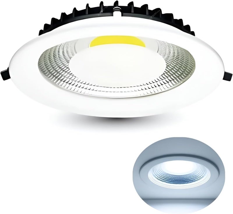 إضاءة سقف LED COB، 12 واط، ضوء سقفي مدمج 5 بوصة (أبيض) - Image 1