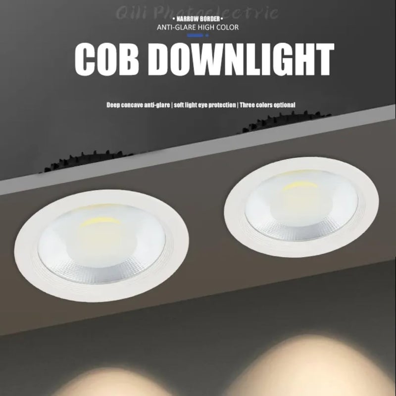 إضاءة سقف LED COB، 12 واط، ضوء سقفي مدمج 5 بوصة (أبيض) - Image 2