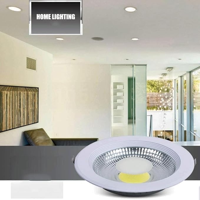إضاءة سقف LED COB، 12 واط، ضوء سقفي مدمج 5 بوصة (أبيض) - Image 4