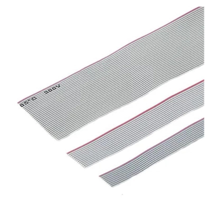 Grey Flat Ribbon Cable 1Meter 0.635MM/1.0MM/1.27MM Pitch Grey Flat Ribbon Cable 8/10/16/20/40 Pin 28AWG Wire(0.635MM,8P) - Image 3