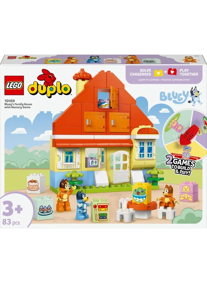 LEGO Duplo Bluey's Family House with Memory Game 10459 (83) Pieces