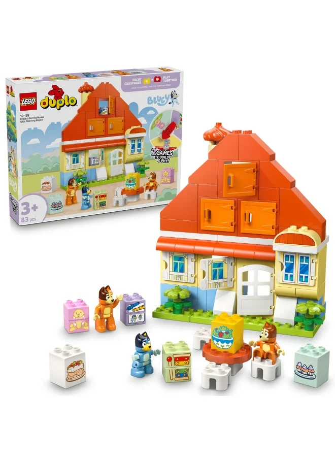 LEGO Duplo Bluey's Family House with Memory Game 10459 (83) Pieces