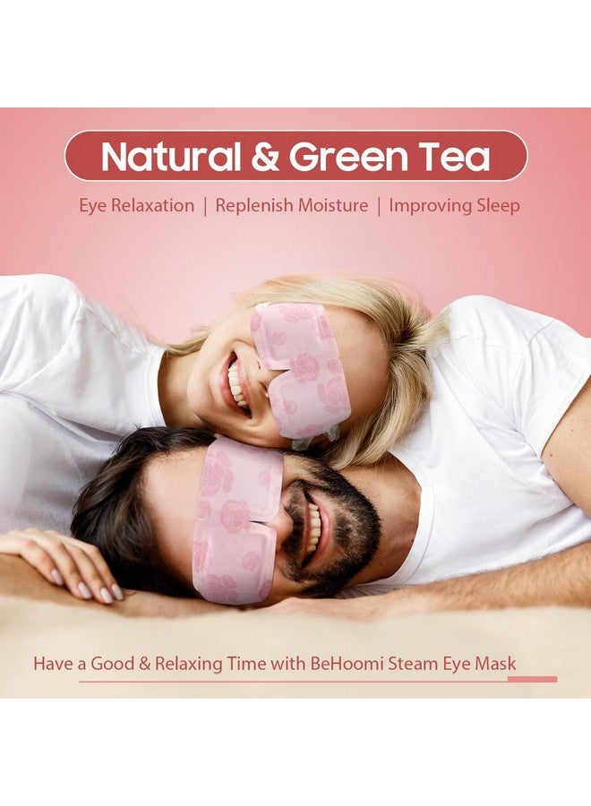 BeHoomi Steam Eye Mask, Heated Eye Mask Warm Compress For Eyes, Disposable Self Heating Moist Heat Eye Masks, Sleep Mask For For Home Office Travel, Stocking Stuffers (Rose, 10 Packs)  - Image 2
