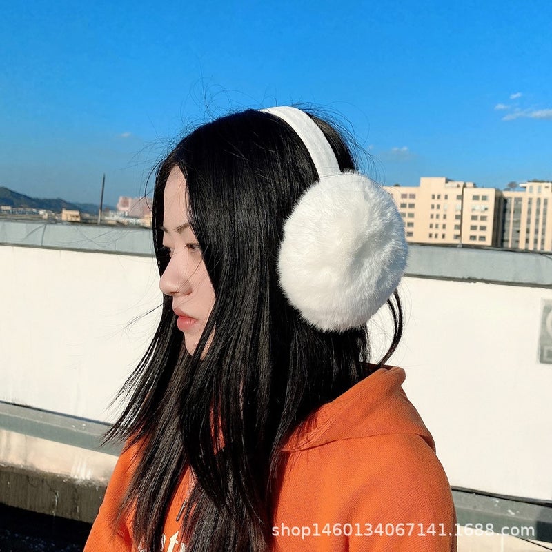 Korean Style Warm Earmuffs for Winter White 