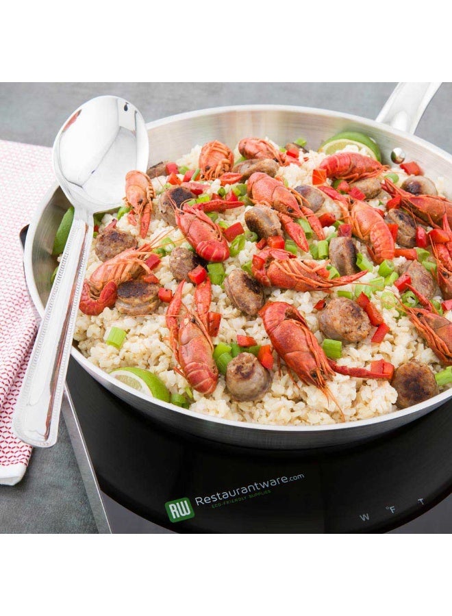 Restaurantware Stainless Steel Induction Ready 12" Fry Pan, Small Frying Pan - Non-Stick - Heavy Duty, Professional, Commercial Grade - 1ct Box - Met Lux - Image 3