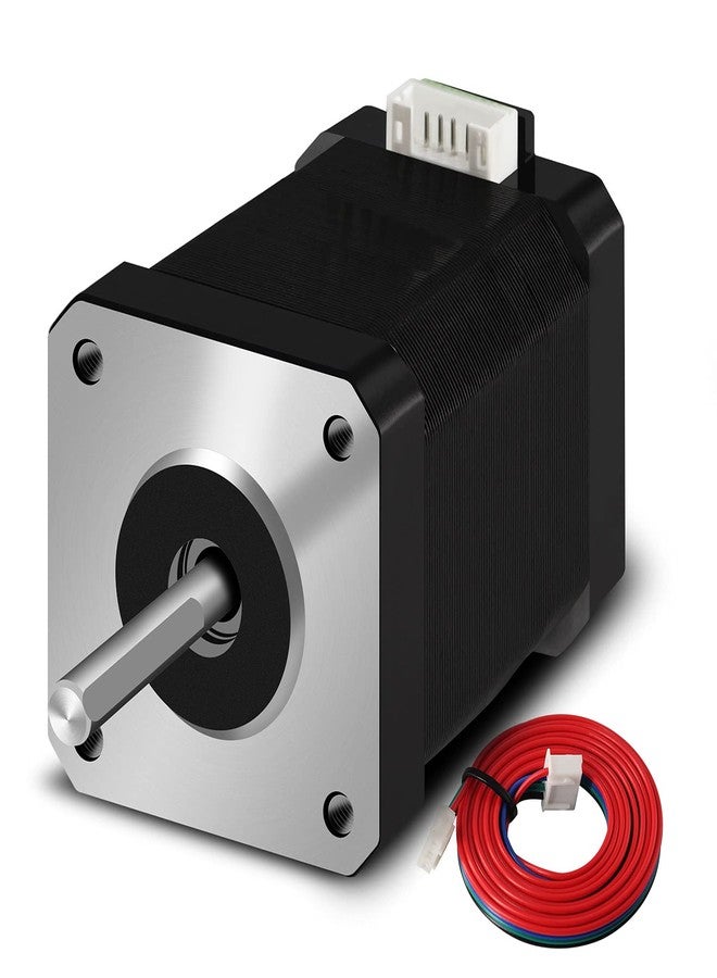 iMetrx Nema 17 Stepper Motor 42x60mm 2.1A 2 Phase 4 Wires 1.8 Degrees with 1Meter Cable for 3D Printer Motors - Image 1