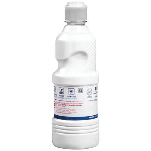Prang Ready-to-Use Tempera Paint, White, 16 Oz., 1 Count - Image 2