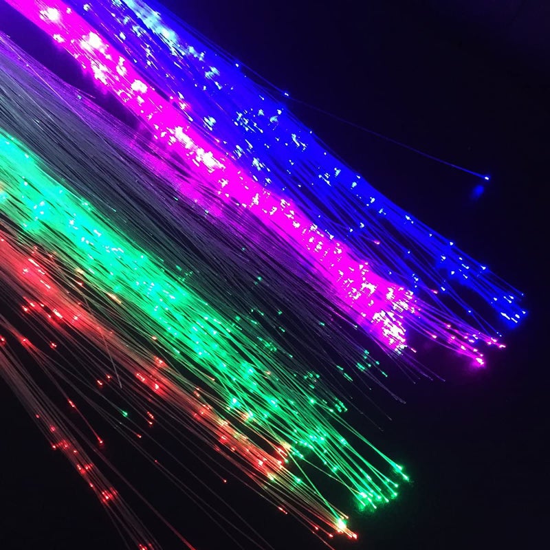 Light Up Hairpin: Green Braid, Fiber Optic & Plastic Material, Non-Fading Lightweight Design - Comfortable Hair Clip, 5-10 Hour Glow Time, One Size Fits Most for Night Parties, Concerts, Raves & Holid - Image 5