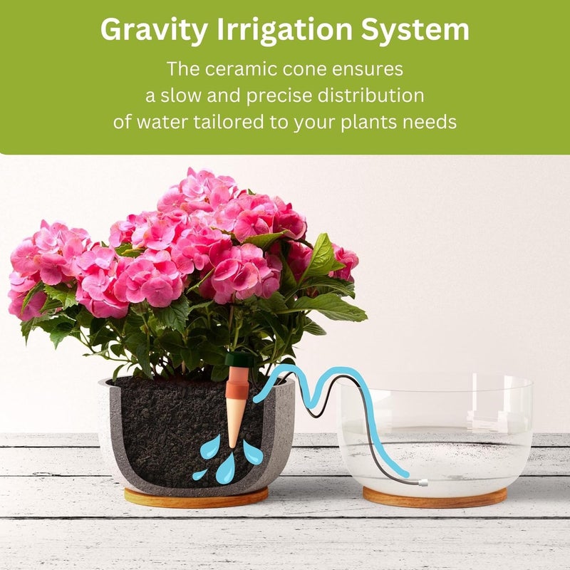 Blumat Classic Self-Watering Stakes - Automatic Drip Irrigation System for Indoor Plant Watering & Outdoor - Water Drip Solution for Potted Plants - Slow Release Stakes, 12 Pack, wo Adapter - Image 5