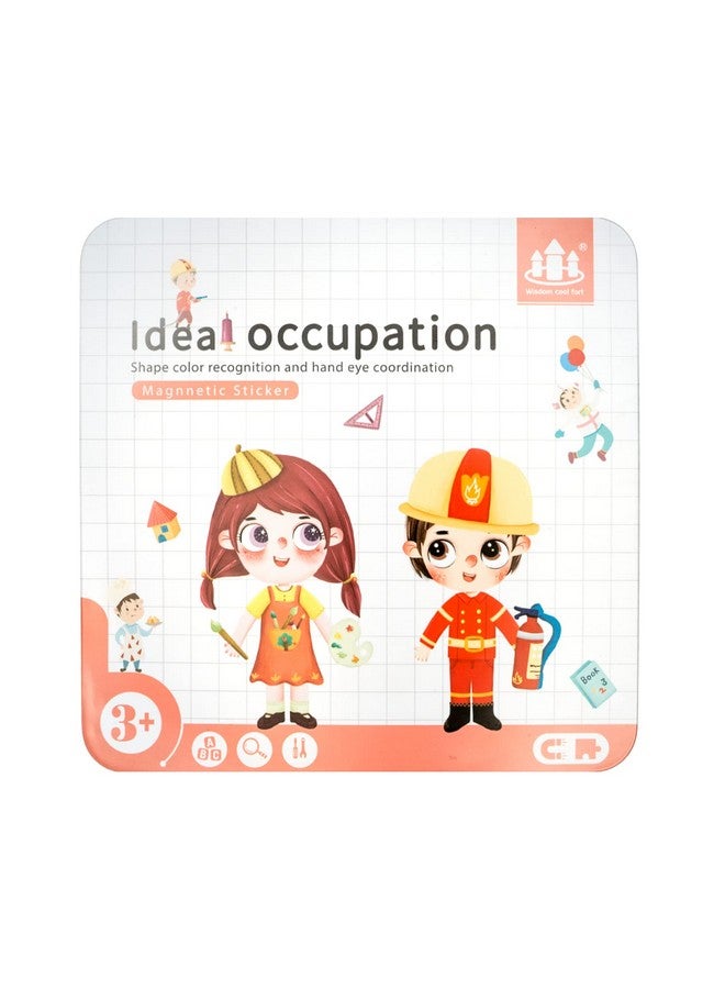 Cubelelo Ideal Occupation Magnetic Sticker Puzzle | Fun 3D Attractive Stickers | Learn About Jobs Professions & Our Community Helpers | Early Educational Learning Game For Children Kids Boys Girls - Image 4