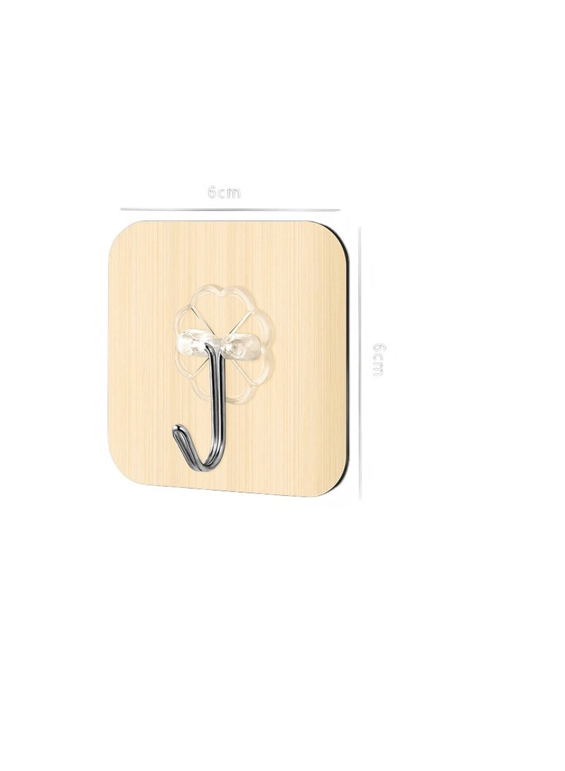 30Pcs Adhesive Hooks Heavy Duty,Wall Hooks for Hanging, Screw Free Sticker, Seamless Screws for Wall Mount, for Kitchen, Bathroom, Home, Office Clear Self Adhesive Hooks - Image 1