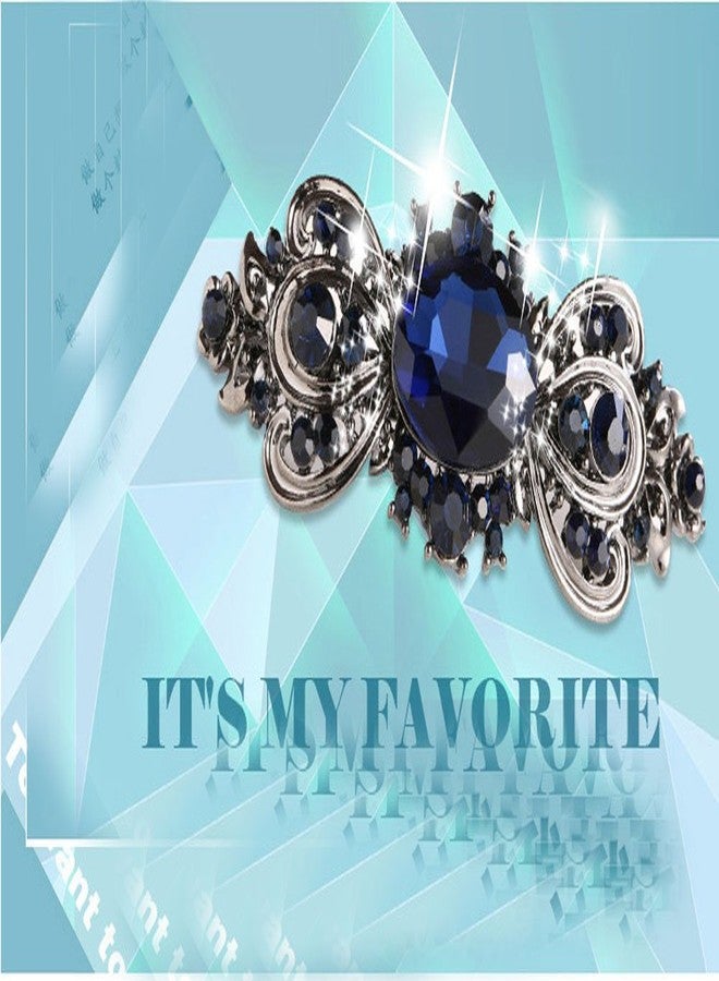 سوبيربليس مشابك شعر أنيقة عتيقة الطراز، مصنوعة من المعدن والكريستال، على شكل فيونكة، دبابيس شعر، إكسسوارات شعر نسائية، أزياء عصرية، أحجار الراين، زهور، مشبك شعر (A#) - Image 5