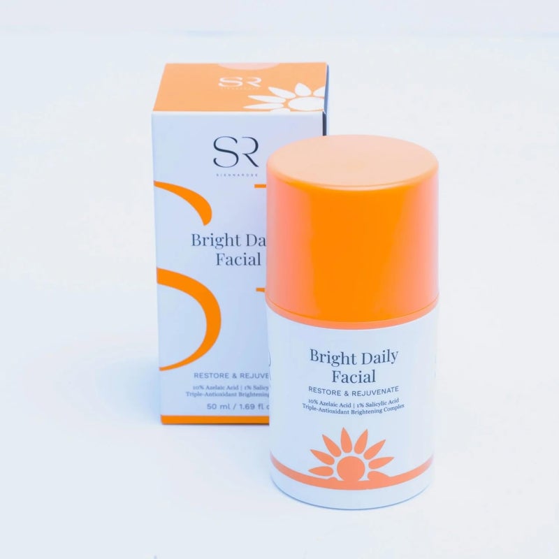 BioMiracle Sienna Rose Bright Daily Facial Restore  Rejuvenate 10 Azelaic Acid  1 Salicylic Acid 50 ml  169 fl oz 