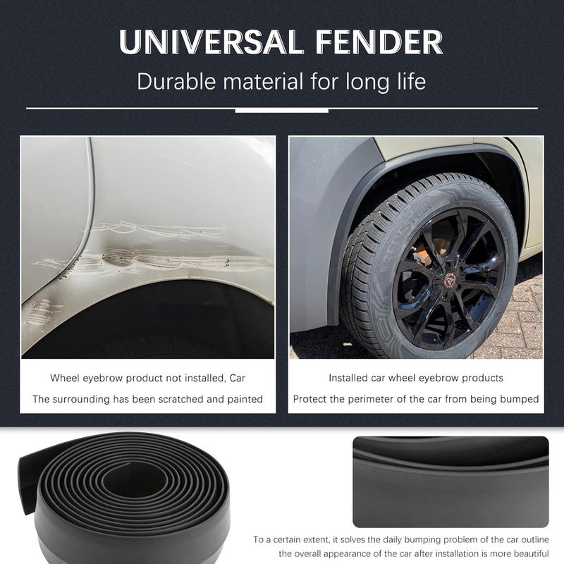 DREAMIZER 2" Flexible Rubber Wheel Arch - 3.2 Meters Roll, Easy Installation - Image 5