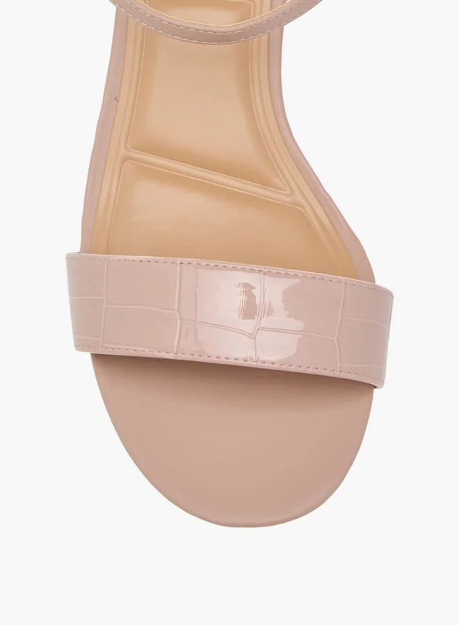 سيليست صنادل نسائية بكعب عريض وإبزيم