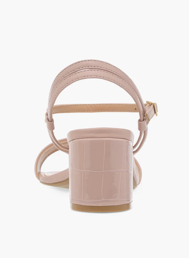 سيليست صنادل نسائية بكعب عريض وإبزيم