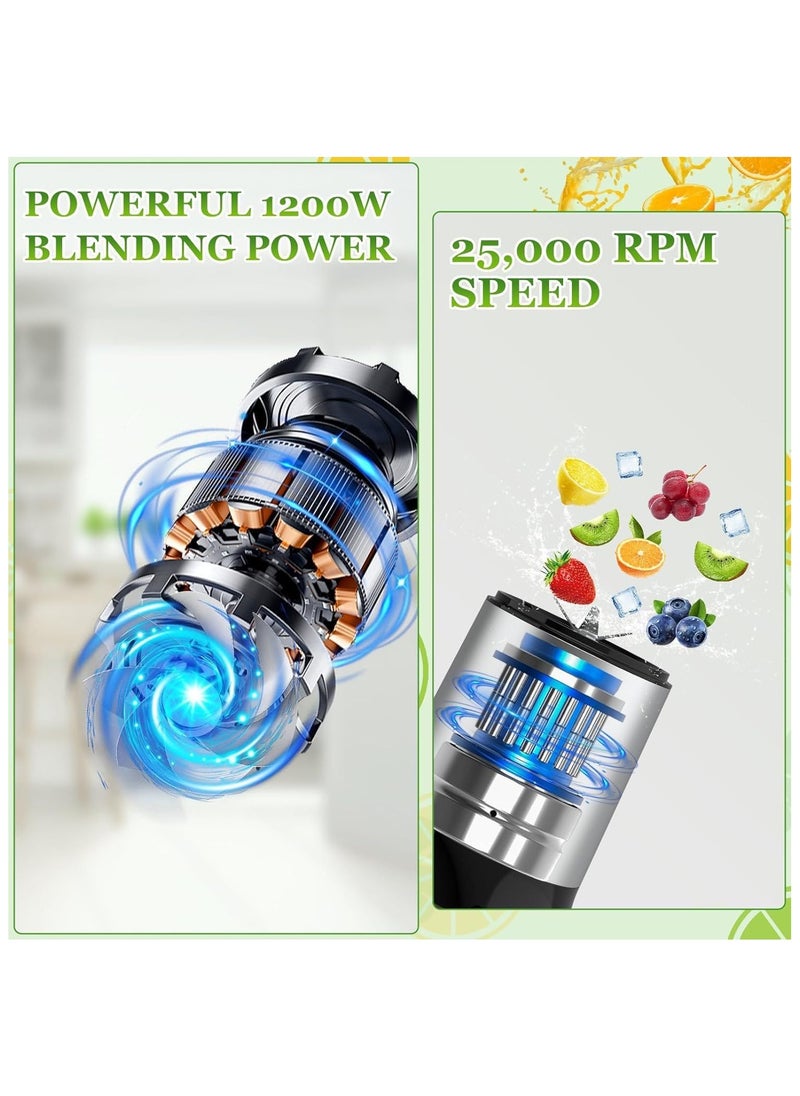 LBMT - 1200W Multi-Function High Speed Blender,Smoothies Blender, Personal Blender for Shakes and Smoothies with Ice Tray, 10pc Accessories, BPA Free - Image 1
