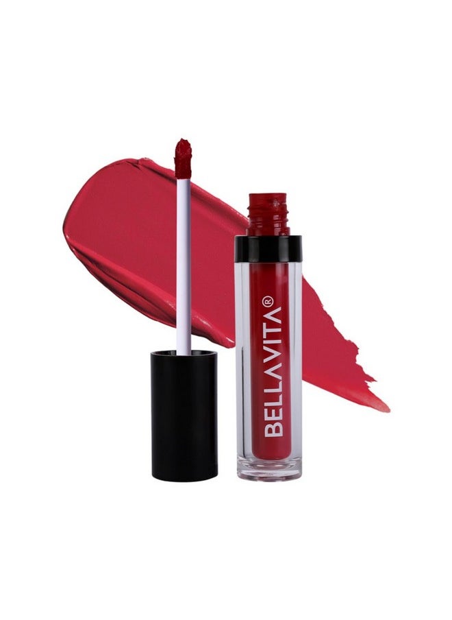 Bella Vita Organic - Bellavita Kiss-Proof Liquid Lipstick | 4.5 Ml | 18-Hr Stay | Transferproof Lipstick | Long Lasting | Ultra Matte Finish | Intense Moisturisation | Waterproof Liquid Lipsticks For Women | Wine Stain - Image 1