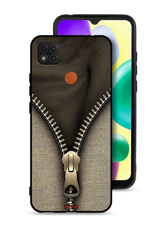 Tolwak Xiaomi Redmi 10A Protective Case Cover Zip Pattern - Image 1