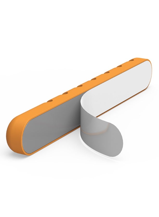 أوريكو 7 قطع شحن صندوق التخزين، ملحقات سطح المكتب، ملحقات مكتب الكمبيوتر، و Wire Organizer، تستخدم لحاملات الكابلات، يمكن تنظيف الأسلاك الفوضوية في المنازل، السيارات، والمكاتب (1-2-3-5-7 فتحات)، البرتقالي - Image 3