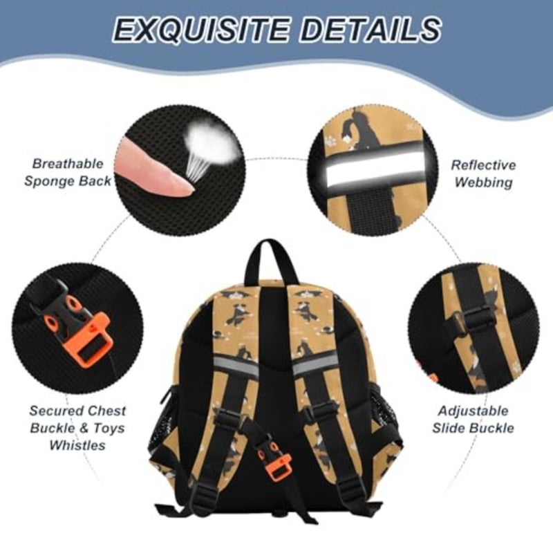 Backpack Leash Preschool Backpack Toddler Backpacks for Girls Boys 3-6 Anti-Lost Baby Harness M - Image 3