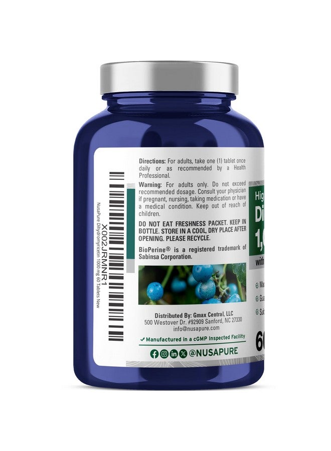 NusaPure Dihydromyricetin (DHM) 1,000mg 60 Veggie Tablets (No GMO & 100% Vegetarian) - Image 3