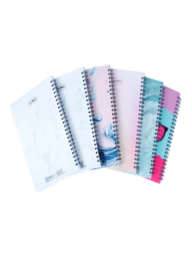 ROCO دفتر عربي - 6 قطع 100 ورقة - متعدد الأشكال