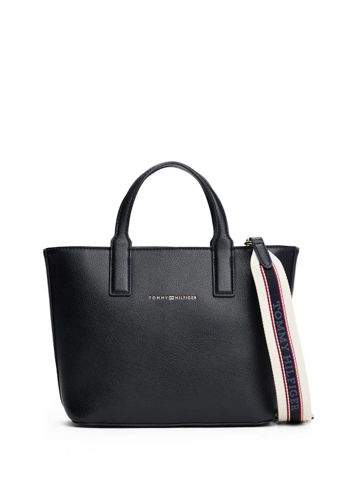 TOMMY HILFIGER Logo Detailed Zip Through Tote