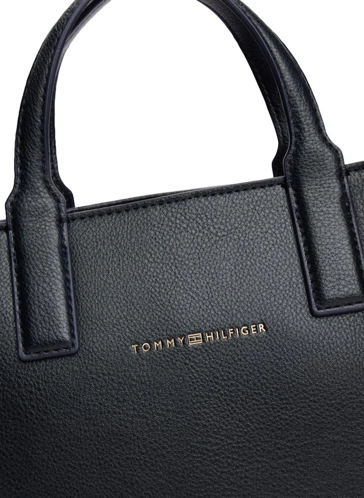 TOMMY HILFIGER Logo Detailed Zip Through Tote