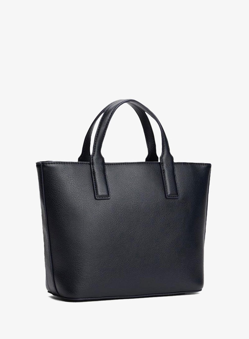 تومي هيلفيغر حقيبة توت بسحاب وتفاصيل شعار - Image 3