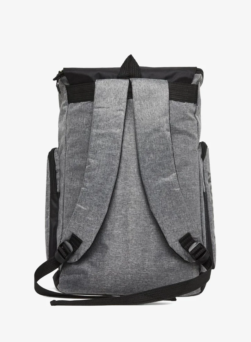 Styli Styli Boys Grey Printed Pocket Backpack 45x28x15cm