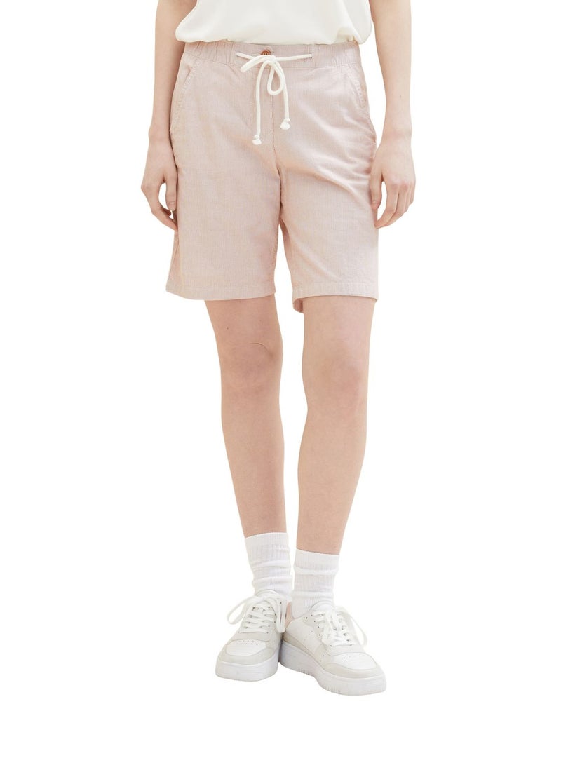 TOM TAILOR Down String Detail High Waist Shorts - Image 1