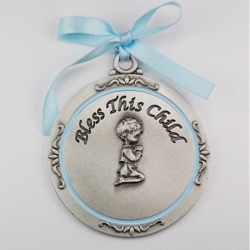 McVan Inc Boy Crib Medal 234 Overall Length Dcor Gift Religious PW12BMCVAN