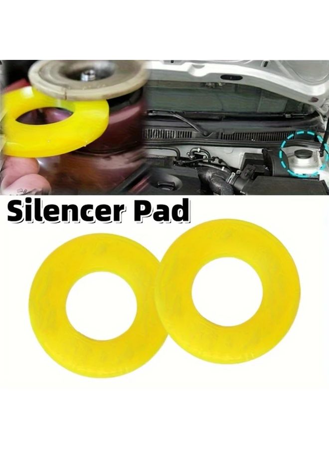 4pcs Shock Absorber Mount Spacers Yellow Rubber Grommets Suspension Upgrade for Most Vehicles - Image 2