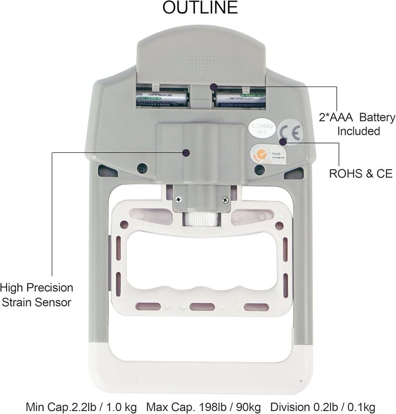Camry 90kg 90 Kgs Digital Hand Dynamometer Grip Strength Measurement Metre Auto Capturing Hand Grip Power - Image 5