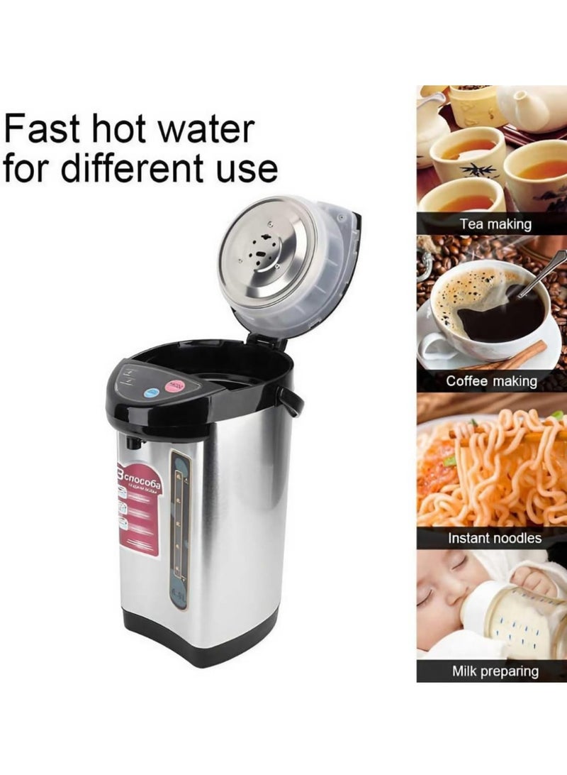 غلاية مياه ثيرمو بوت، موزع مياه، غلاية مياه كهربائية من الفولاذ المقاوم للصدأ 304، تسخين سريع 800 واط، موفرة للطاقة، سعة 6.8 لتر، إيقاف تشغيل تلقائي - Image 4