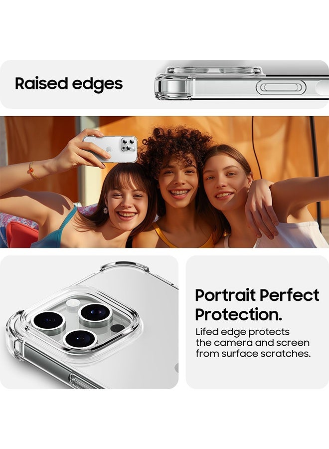 واي جيه غطاء آيفون 14 برو ماكس مصنوع من مادة TPU الناعمة والصديقة للجلد لتأخير الاصفرار، مقاوم للسقوط ومقاوم للخدوش، غطاء واقي سهل التركيب والفك، مقاوم للماء، نحيف للغاية يناسب غطاء آيفون، شفاف. - Image 5