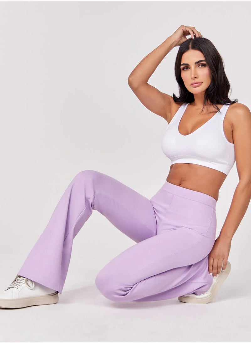 Ponte Flared Light Purple Pant - pzsku/Z61F9E4689AEC7850E775Z/45/_/1739522902/662d36d4-74f9-4e42-bd93-073b68c22170