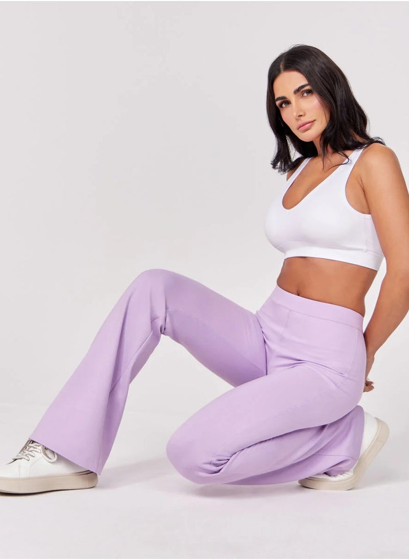 Ponte Flared Light Purple Pant - pzsku/Z61F9E4689AEC7850E775Z/45/_/1739522904/679340af-abfc-45a9-8bc7-e58a3318c0a9