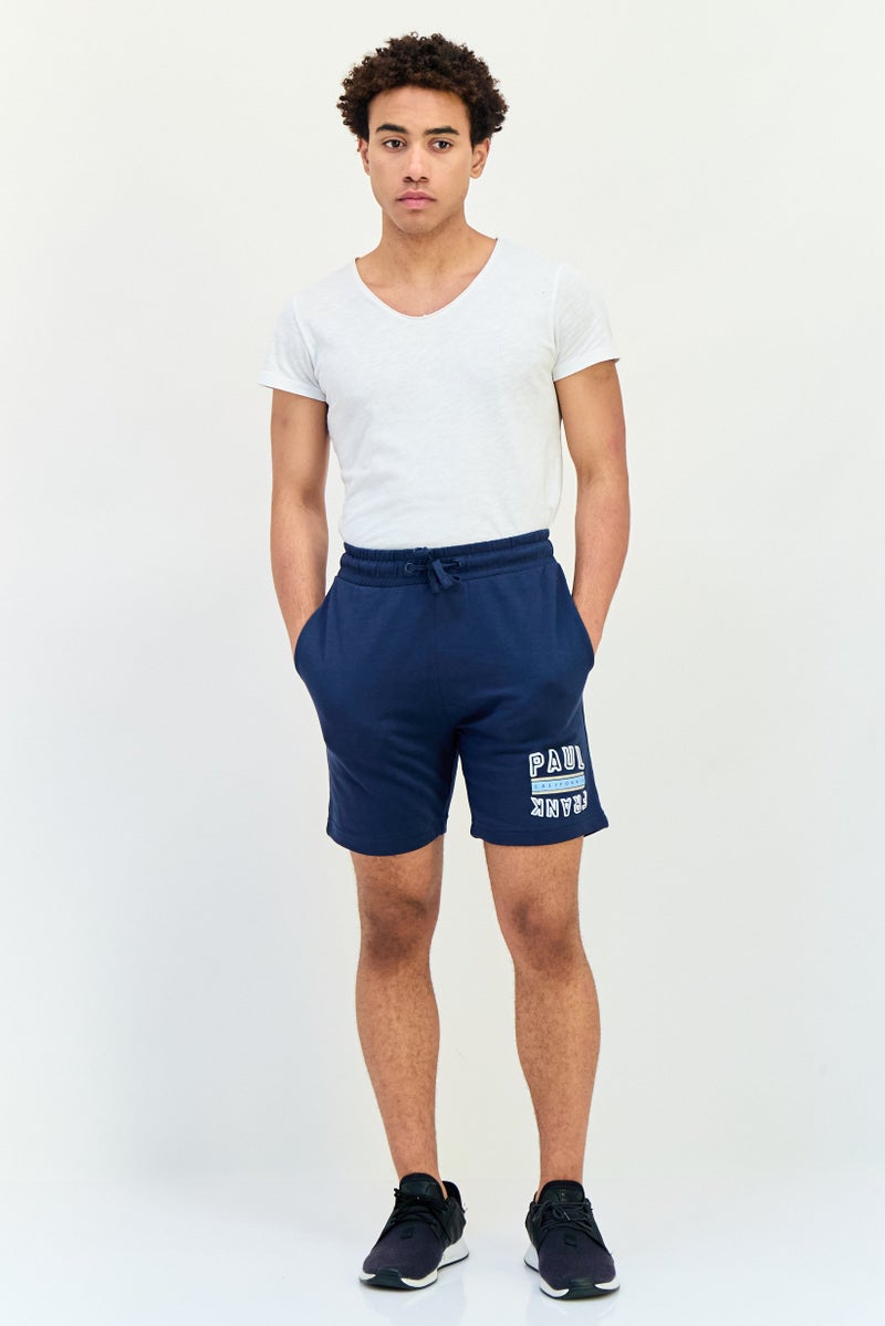 Paul Frank Men Graphic Print Basic Shorts, Navy - Image 4