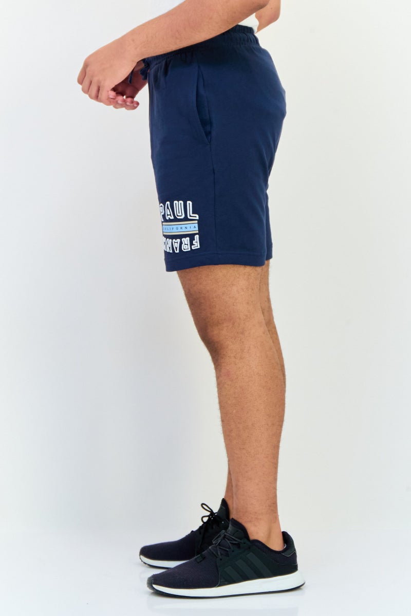 Paul Frank Men Graphic Print Basic Shorts, Navy - Image 3