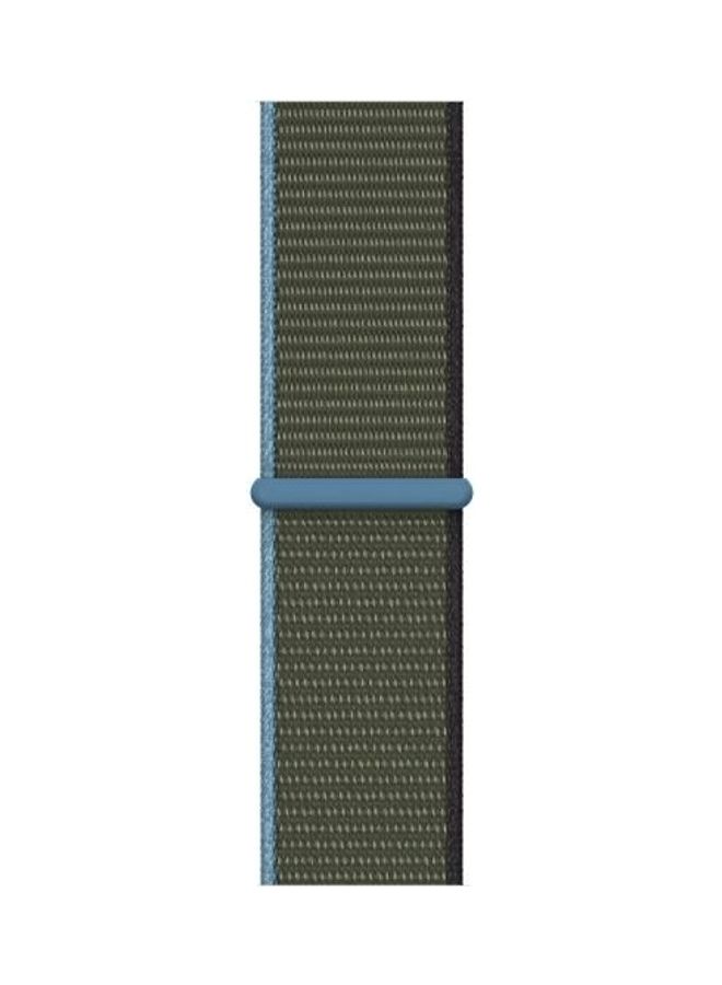NIBEMINENT Replacement Watchband For Apple Watch Series 7 45mm/6 & SE 5 4 44mm/3 2 1 42mm Dark Olive Green - Image 2