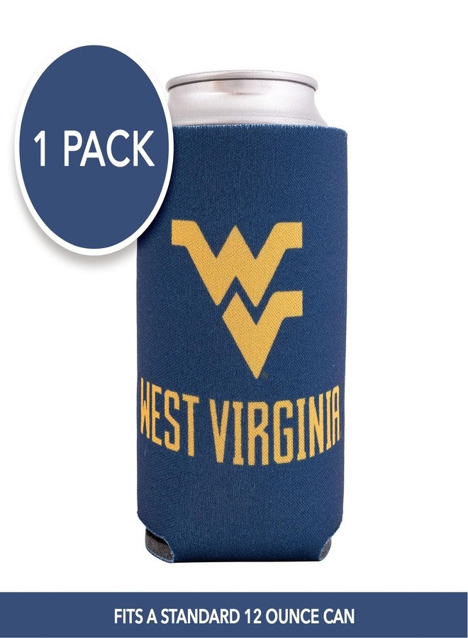 Desert Cactus West Virginia University Can Insulator WVU Mountaineers Beverage Cooler 1 Pack Foam 12oz Can Holder Single Sided (Design A) - Image 2