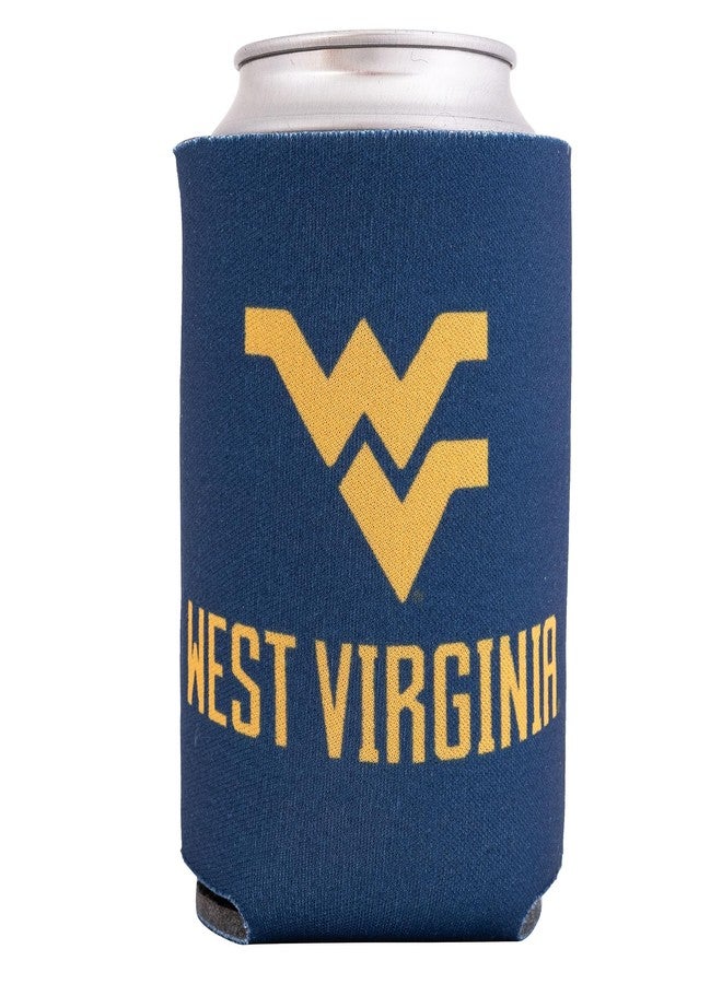 Desert Cactus West Virginia University Can Insulator WVU Mountaineers Beverage Cooler 1 Pack Foam 12oz Can Holder Single Sided (Design A) - Image 1