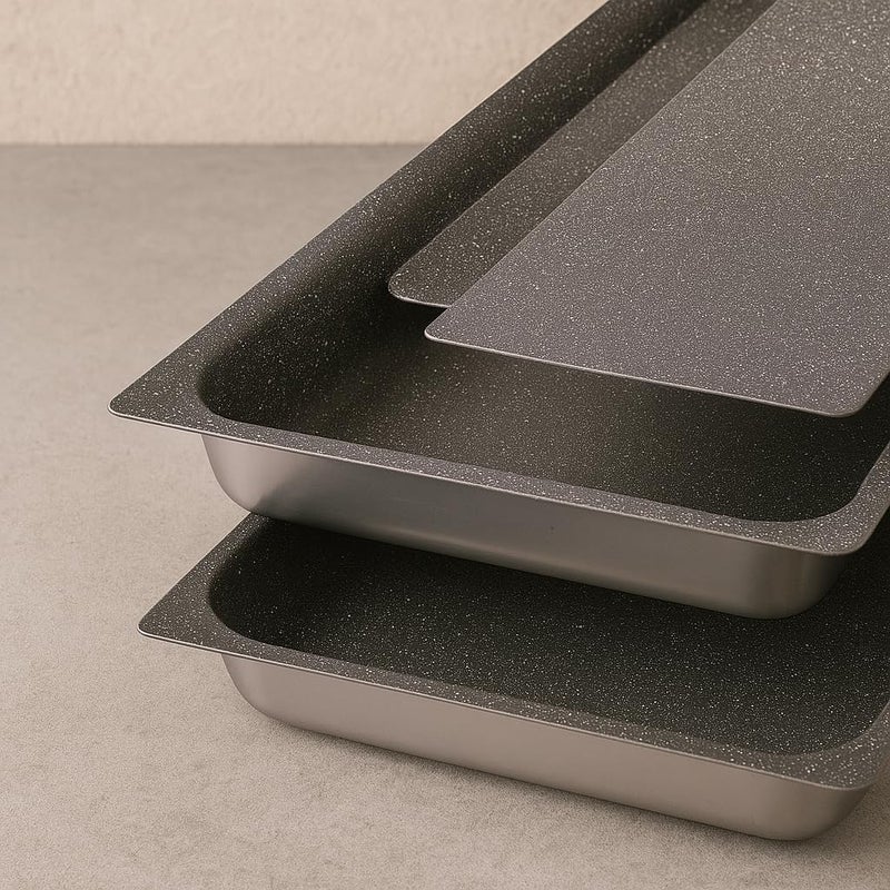 BS B&S Baking Pans "GASTRONORM" 2/3 Size – Heavy-Duty Stainless Steel Trays - Image 4