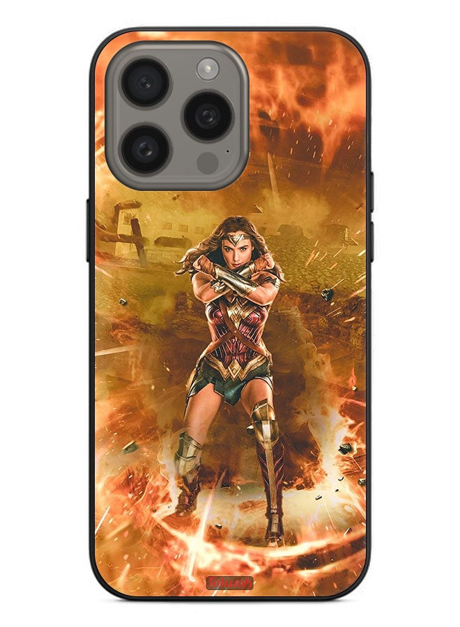 Tolwak Apple iPhone 15 Pro Protective Case Cover Wonder Women - Image 2